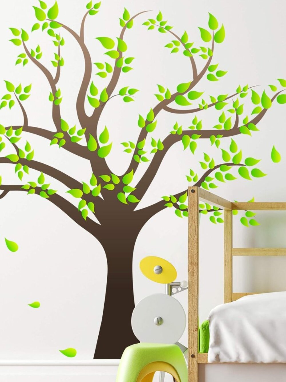 RW-1080 3D Green Tree Wall Stickers Family Photo Tree Wall Decal Removable Peel